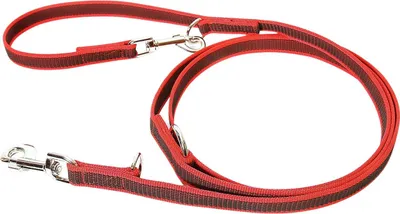 Zdjęcie produktu dla Smycz Julius-K9 Super Grip, podwójnie regulowana, czerwona, wymiary: 2,2 m / 20 mm