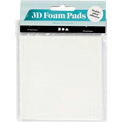 Image de 3D Foam Pads Wit 5x5x2mm, 2 Vellen