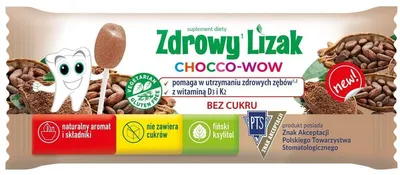LIZAK KAKAOWY Z WITAMINĄ K I D BEZGLUTENOWY 6 g - CHOCCO - WOW STARPHARMA