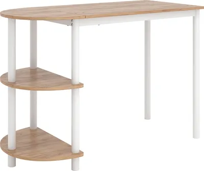 Produktbild von Küchentisch Vicco Freetown Goldkraft Eiche/Weiß 110 x 50 cm mit offene Ablagen, Model 49552