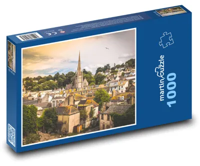 Obrázek produktu pro Puzzle 1000 Středověký kostel ve městě - martinpuzzle