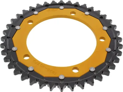 Zdjęcie produktu dla Zębatka ZF 40 zębów skok 530 czarne złoto podwójna ZFD-1800-40-GLD