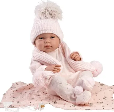 Obrázok produktu pre Llorens Detská bábika Tina ružová s uterákom 43 cm