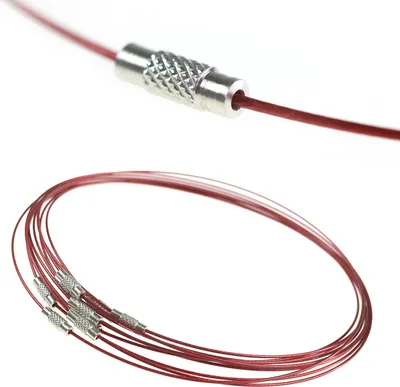 10 Collier Halsreifen Halsketten rot