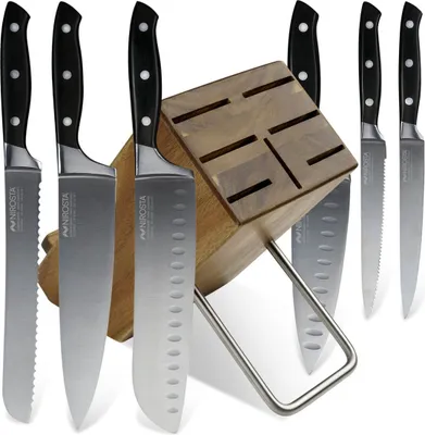 Produktbild von Nirosta Messerblock-Set "Trinity", 7-teilig