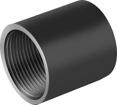Produktbild von Schwarze Stahl Dorn-Muffe zum Schrauben für Wasser 102x114 Verbindungstyp F