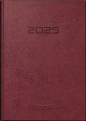Produktbild von 2025 Brunnen Buchkalender A5 Prestige braun