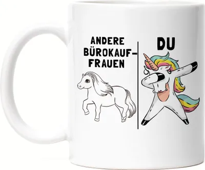 Produktbild von Andere Bürokauffrauen Du Tasse Pferd Einhorn Humor Lustig Unicorn Geschenk Apotheke