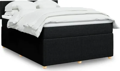 Produktbild von Eleganten-Stil Boxspringbett mit Matratze Schwarz 140x200 cm Stoff,88,22 Kg cloris5603711