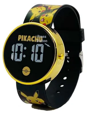 Produktbild von Accutime Pokemon Kinderuhr LED rund - cooles digitales Armbanduhr