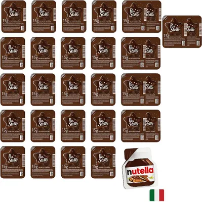 Produktbild von Sandwichcreme Monoporation 15g x30 - Pan di Stelle + nutella 15g
