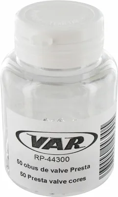 Produktbild von Var Boyttle Of 50 Presta Valve Cores Silver One Size