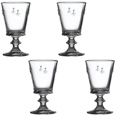 Image de Verres à vin La Rochere modèle Biene, 240 ml, lot de 4. Verres vintage, modernes et de haute qualité, fabriqués en France