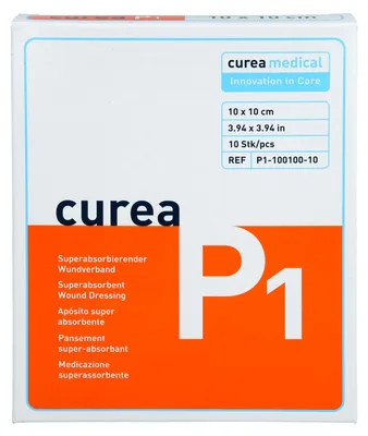 Zdjęcie produktu dla Curea P1 superchłonny opatrunek na ranę 10x10 cm 10 szt