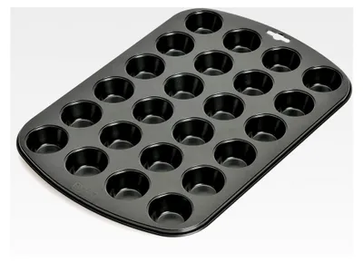 Produktbild von Backform für 24 Mini Muffins, 38 x 27 cm, antihaftbeschichtet, Schwarz