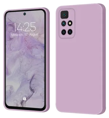 Produktbild von Hülle für Xiaomi Redmi 10 Case Cover Bumper Smartphone Softgrip Schutzhülle Farbe: Lila