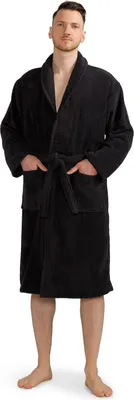 Produktbild von Celodoro Bademantel für Damen und Herren - Schwarz 3XL