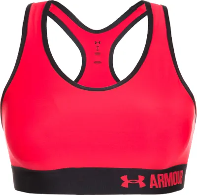 Produktbild von Under Armour Armour Mid Bra Marathon Red / Stealth Gra Xs