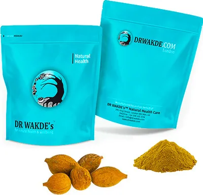 Produktbild von DR WAKDE'SBibhitaki Fruchtpulver (Terminalia belerica) - 1 kg (2,2 lb) | Reines, rohes und getrocknetes Pulver | Ayurvedisches Kraut | Vegan