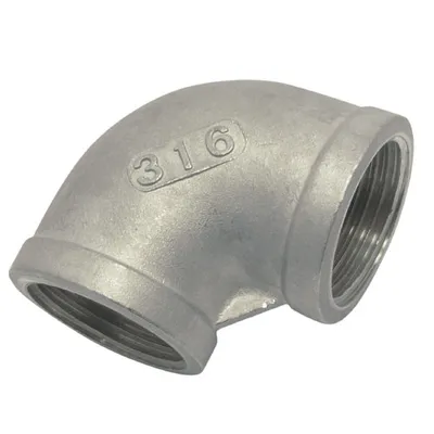 Produktbild von Rohrbogen mit Innengewinde, 90°, 3/8", Edelstahl A4