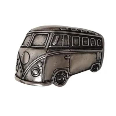 Produktbild von HOME-PRESENTS: umjuBELT Gürtelschließe/Gürtel-Schnalle für Wechselgürtel 4cm Breite,  BUS SILVER, silberfarben matt