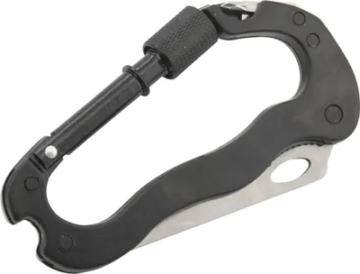 Produktbild von Cattara 13736 - Multifunktionaler Ganzmetallkarabiner 5in1