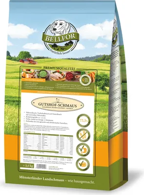 Produktbild von Bellfor Gutshof-Schmaus - Huhn, Truthahn & Entenfleisch - Getreidefrei 2,5 kg