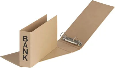 Produktbild von Pagna Bankringbuch 2-Ringe DIN A6 quer 5 cm braun
