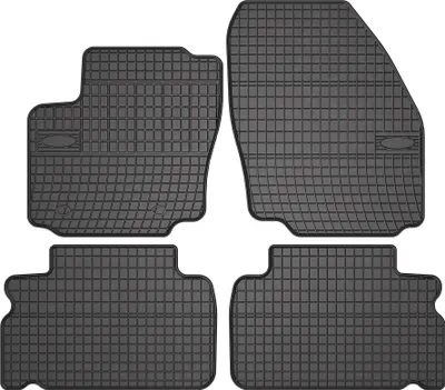 Image de Tapis de sol en caoutchouc pour Ford S-Max I 2006-2014 (monospace) – 4 pièces, noirs, sur mesure