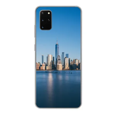 Produktbild von MuchoWow® Handyhülle Schutzhülle Hülle für Samsung Galaxy S20 Plus New York - Skyline - Blau Silikon Softcase Handy Hülle - Hartschale