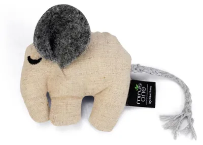 Image de Beeztees Minus One Éléphant Do – Jouet pour chat – Crème – 9,5 x 8,5 x 2,5 cm