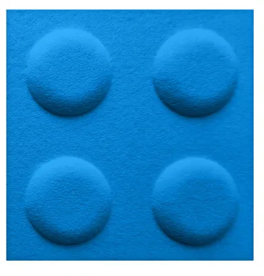 Produktbild von FOLTE 3D Wandpaneele 30x30 cm Filz - Blöcke, Kinderzimmer, blau Farbe