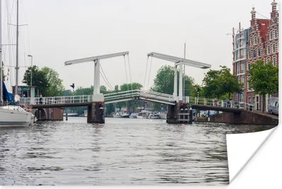 Produktbild von MuchoWow® Poster Haarlem - Wasser - Niederlande 60x40 cm - Schlafzimmerdekoration