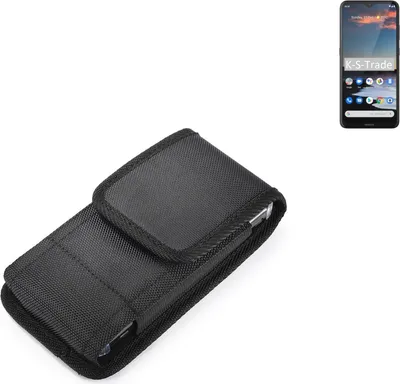 Produktbild von Holster Gürteltasche kompatibel mit Nokia 5.3 Holster Gürtel Tasche wasserabweisend Handy Hülle Schutz Hülle Outdoor schwarz K-S-Trade