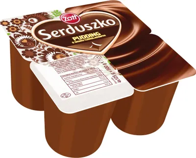 Zdjęcie produktu dla Zott SERDUSZKO pudding czekolada 4 x 125g