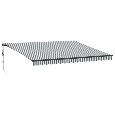 Zdjęcie produktu dla vidaXL Markiza automatyczna antracytowo-biała 450x350 cm