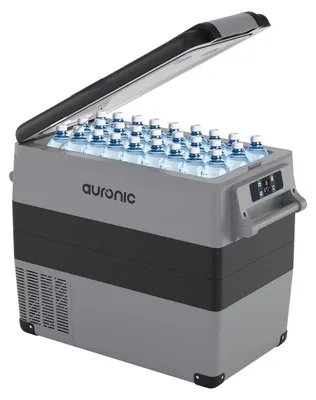 Produktbild von Auronic Kompressor Kühlbox Elektrisch 12V und 230 Volt - Coolbox - Camping Kühlschrank - 5 Stufen - 49,5L - Gefrierbox - Grau