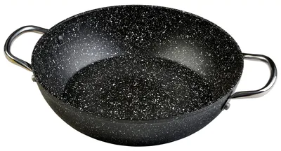 Image de Poêle à induction en granit, 26 cm - Aluminium durable avec poignées en acier