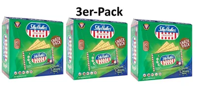 Produktbild von 3er-Pack Sky Flakes Crackers Zwiebel & Schnittlauch 250g