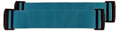 Produktbild von Elastisches Textil Ersatzriemen Set türkis für Knieschoner, 2 Riemen und 4 Durchschlaufteile