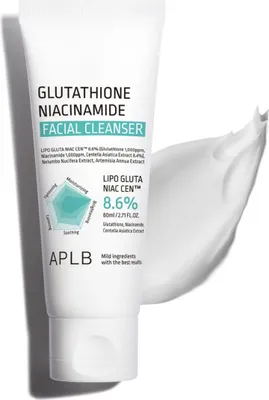 Obrázek produktu pro Aplb - Glutathione Niacinamide Facial Cleanser - Cleanser Pro Rozjasněnou A Sjednocenou Pleť - 80 Ml