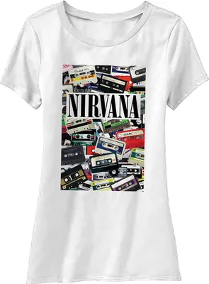 Produktbild von Nirvana Cassettes White M Damen T-Shirt