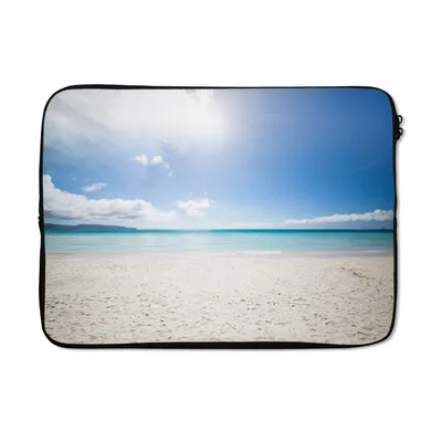 Produktbild von MuchoWow® Laptop Hülle 13 Zoll Strand - Insel - Sonne Laptoptasche - Laptophülle - Sleeve - Rundumschutz