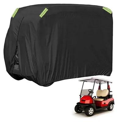 Produktbild von Golfwagen Abdeckung Wetterfest 210D Polyester UV-Schutz 2 Sitze 241x121x167cm