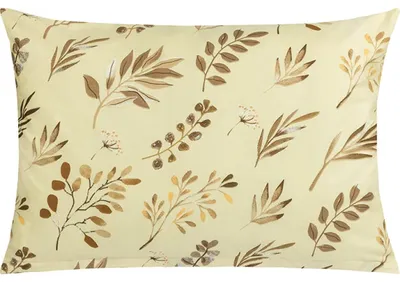 Obrázok produktu pre Bavlnený obliečok na vankúš – 50 x 70 cm – hnedý, béžový