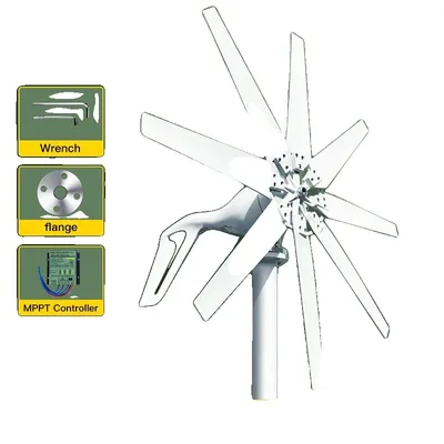 Zdjęcie produktu dla Turbina wiatrowa, moc 1000W, kontroler MPPT, z kontrolerem MPPT, 1000W, 12V