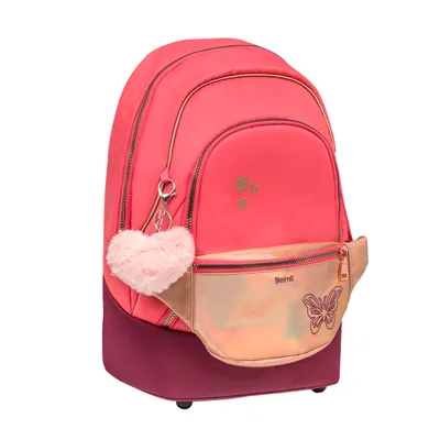 Produktbild von Belmil Premium Backpack & Fanny Pack Coral Ruck sack 2-tlg