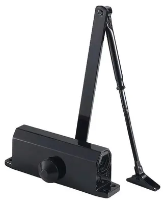 Immagine prodotto di Chiusura porta, velocità regolabile, meccanismo idraulico, posizionamento Nero L