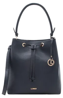Image de L.CREDI sac à épaule sac à épaule bandoulière Ebony Hobo Marine bleu marine