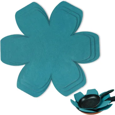 Imagen del producto de Juego de protectores para ollas y sartenes, de 6 piezas, de 15 a 25 cm, apilables, para la cocina